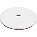 Global Industrial 18in Floor Pad, White, 5PK 641398